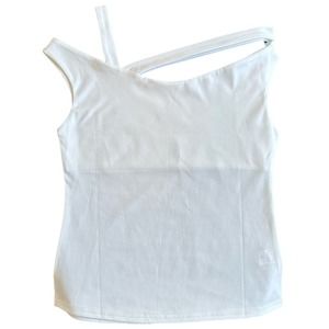 Women’s Sz Small Off or On The Shoulder White Blouse EUC, V503